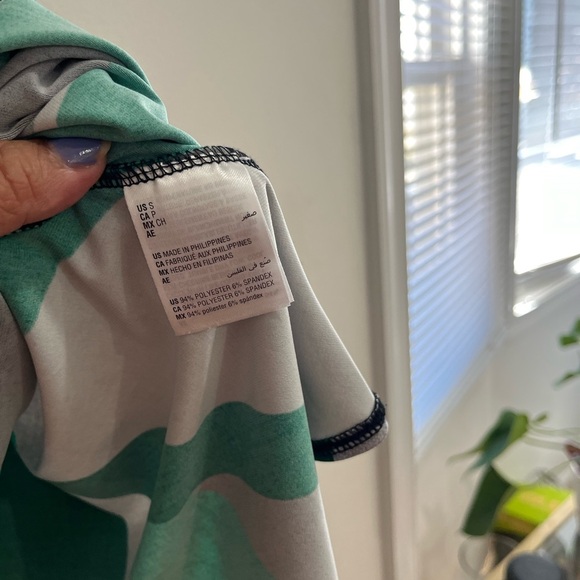 Alfani Green Casual  3/4 Sleeve blousa S H-18 - Picture 7 of 7